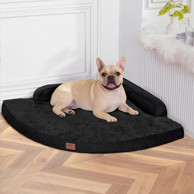 Large Orthopedic Dog Bed with Sides Big Dog Beds with Removable Washable Cover by Mekiy
