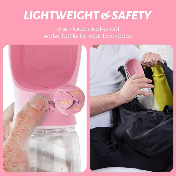 Kalimdor Dog Water Bottle, Leak Proof Portable Puppy Water Dispenser - Image 4