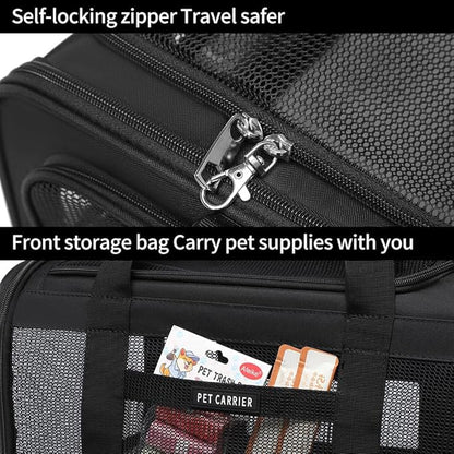 Airline Approved Pet Carrier for Cats and Small Dogs up to 15 lbs, Breathable - Image 5