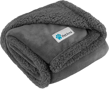 PetAmi Dog Blanket for Bed, XL Pet Blanket Large Dogs, Fleece Furniture Couch by PetAmi