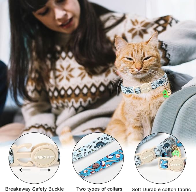 ARING PET 2 Pack Cat Collar-Cute Kitty Collars - Image 2