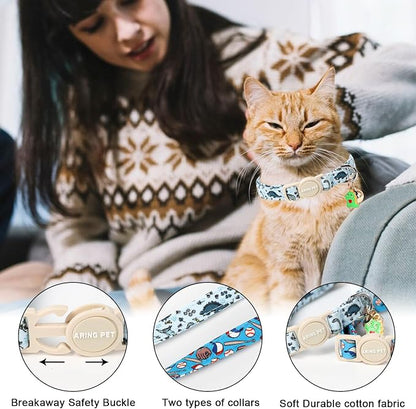 ARING PET 2 Pack Cat Collar-Cute Kitty Collars - Image 2