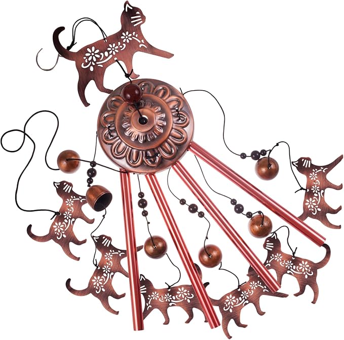 Outdoor Cat Wind Chimes, Gifts for Mom & Grandma & Woman & Family & Neighbor - Image 3