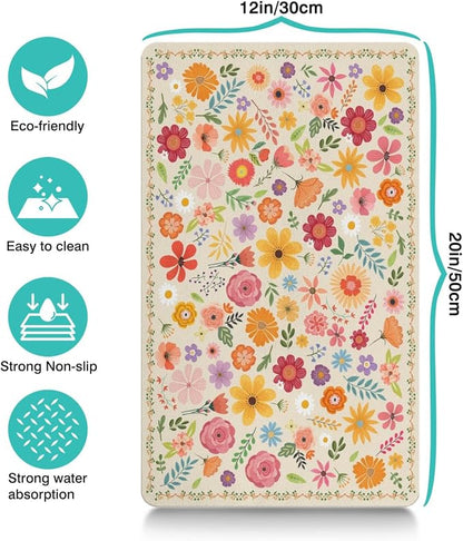 Pet Feeding Mat for Floors Waterproof Dog Mat for Food and Water Absorbent - Image 4