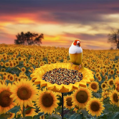 MIXXIDEA Sunflower Bird Feeder Baths - Image 5