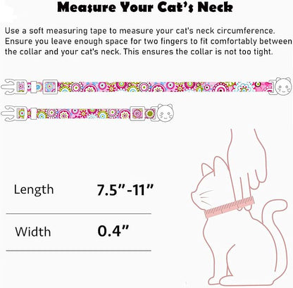 2 Pack Cotton Breakaway Cat Collars Set - Image 6