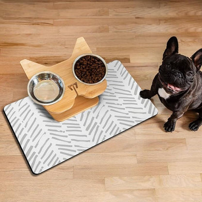 Dog Food Mats for Floors Absorbent, Pet Cat Food Mat - Image 7