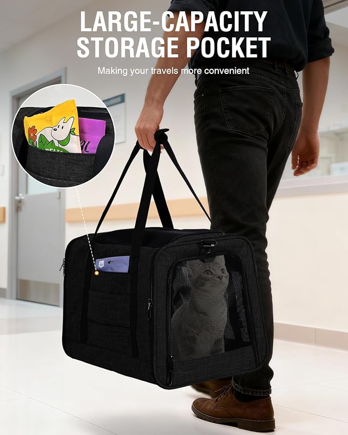 PETUX Large Pet Carrier for Large Cats ＆ Small Dogs - Image 8