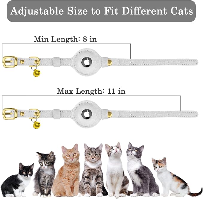 OOPSDOGGY Leather AirTag Cat Collar - Image 4