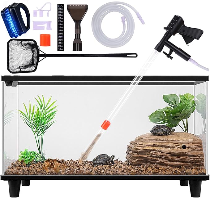 Fish Tank Cleaner Kit, Gravel Vacuum by ORLYOBABE