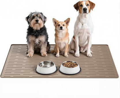 Large Dog Mats for Food and Water by Unknown