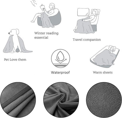 Ameritex Pet Bed Blanket Reversible 100% Waterproof Velvet Super Soft - Image 5