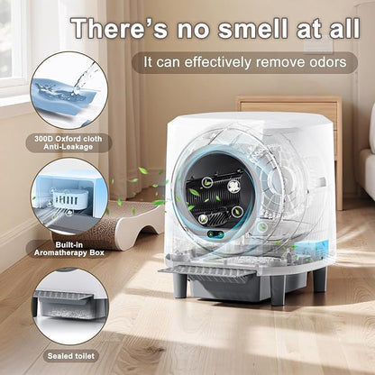 Automatic Litter Box, Self Cleaning Litter Box, Odor Control, 90L Large Capacity - Image 3