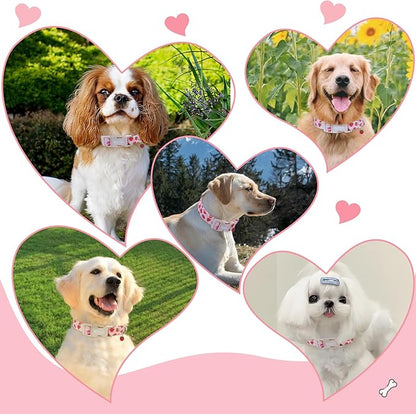 Strawberry Dog Collar, Cute Pink Dog Collars - Image 7