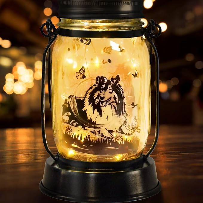 kyoryuger Sheltie Gifts for Women/Men Sheltie Solar Lanterns Dog Mom Birthday - Image 8