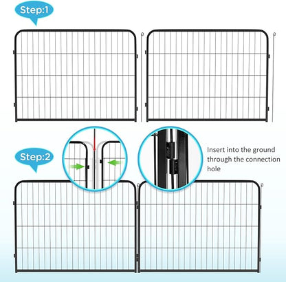 BestPet | Dog Playpen | 32 Inch, 6 Panels | Heavy Duty Metal Pet Exercise Pen | - Image 4