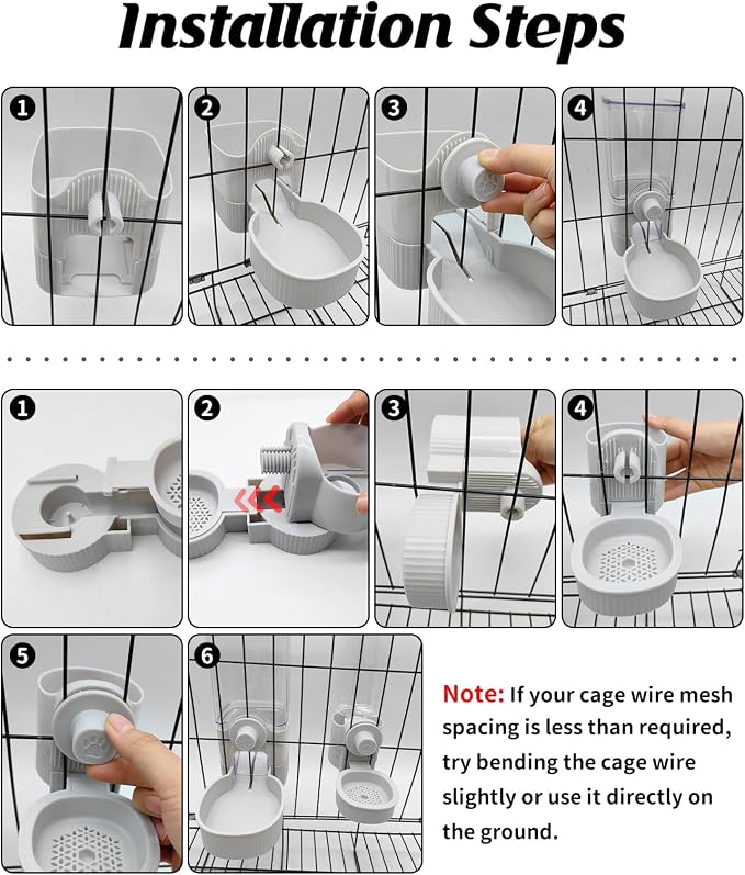 GPY Automatic Hanging Gravity Pet Feeder and Water Dispenser Set ，Automatic - Image 5