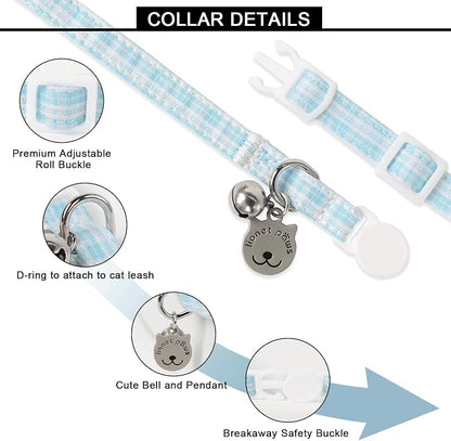 Lionet Paws 2pcs Pack Cotton Cat Collar, Breakaway Buckle - Image 4