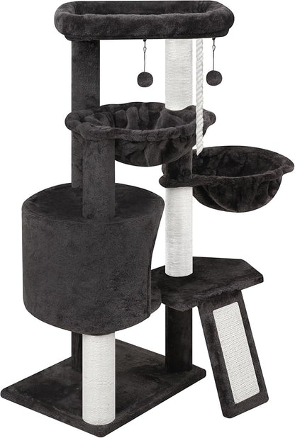 Xin Three Layer Cat Tree with Cat Condo and Two Hammocks, Darkgray … - Image 6