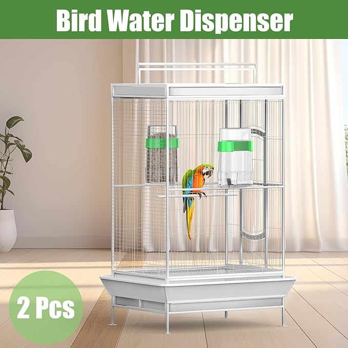 CLPOAWC Bird Water Dispenser, Bird Cage Feeder, Parakeet Cage Accessories - Image 6