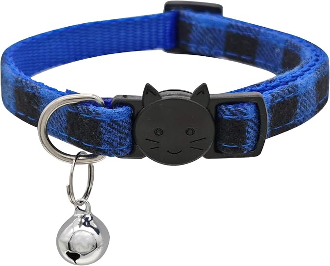 MJIYA Stylish Plaid Cat Collars by MJIYA