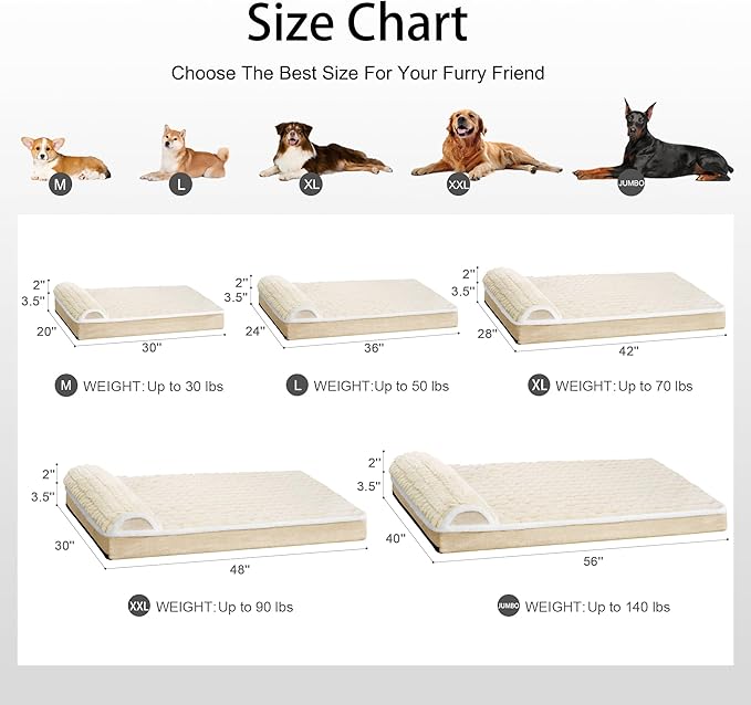 Orthopedic Jumbo Dog Bed Large Sized Dog - Image 7