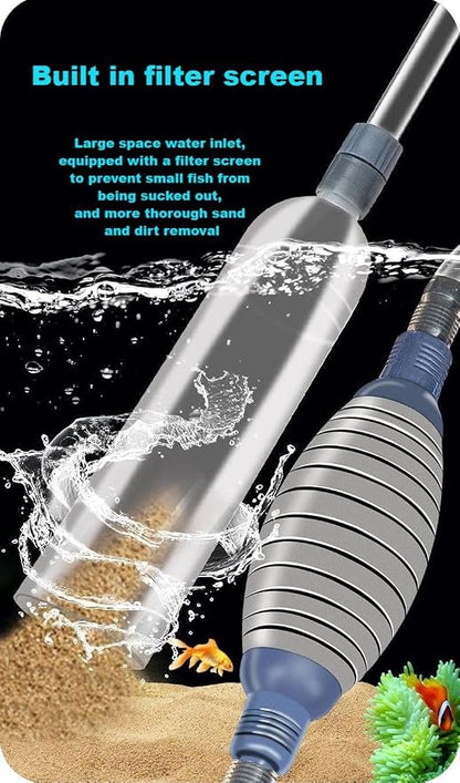 Aquarium Siphon Vacuum Cleaner, 9.84 Foot Aquarium Gravel Cleaner kit, - Image 5