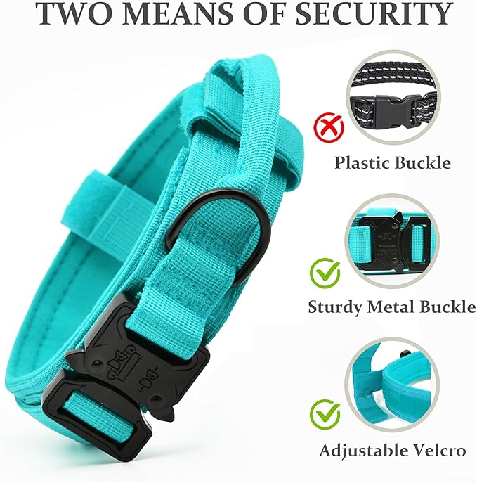 Tactical Dog Collar, Adjustable Military Training Nylon Dog Collar - Image 4