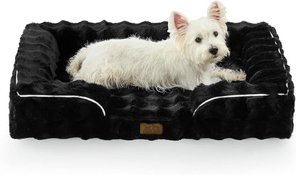Orthopedic Dog Bed for Large Medium Size Dog, Soft and Warm Faux Fur Sofa for by COZYKISS