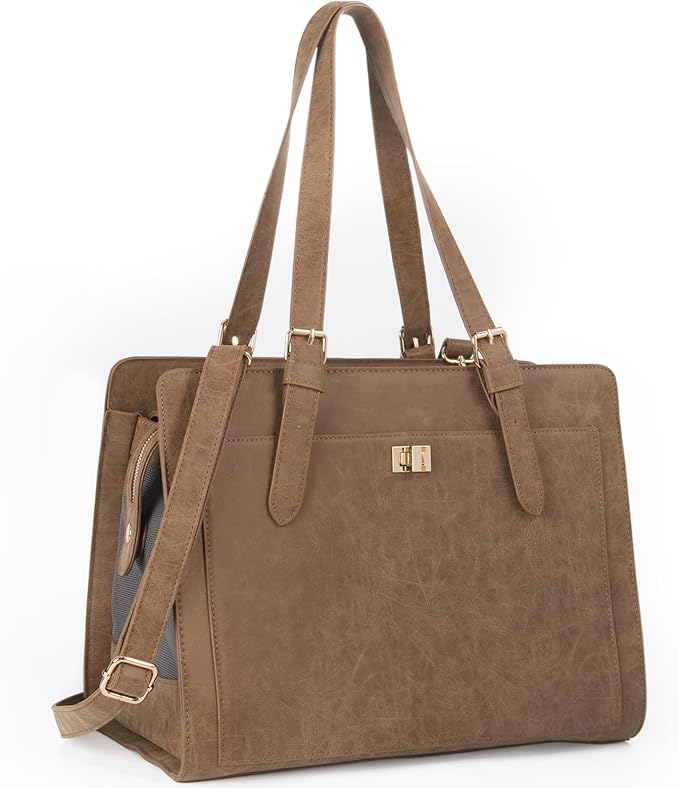 Stylish Pet Carrier Purse Leather Bag by Minsong