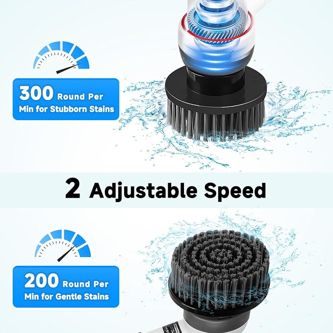 AQQA 8-in-1 Electric Aquarium Cleaning Kit IPX9 Waterproof Cordless - Image 3
