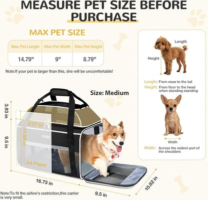 Lekereise Top-Expandable Pet Carrier 17x11x9.5 Inch Alaska Hawaiian Airline - Image 3