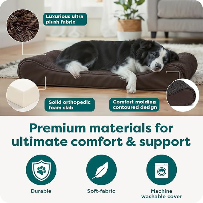 Furhaven Orthopedic Dog Bed for Large/Medium Dogs w/ Removable Washable Cover - Image 5