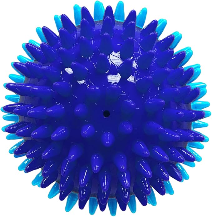 Nerf Dog 3.7in TPR 3-Part Spike Squeak Ball Dog Toy - Image 6