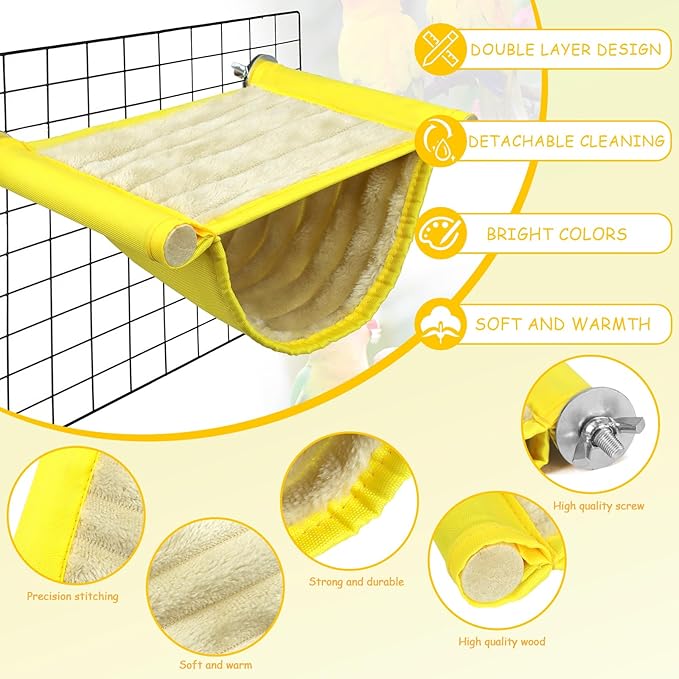 Winter Warm Bird Nest Bed, Parrot Hanging Nest, Cage Hammock, Snuggle Hut - Image 4