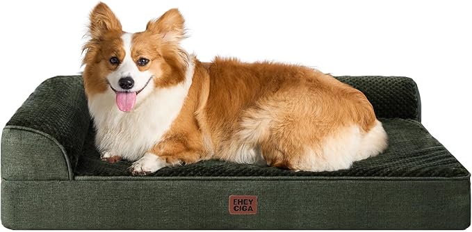 EHEYCIGA Large Dog Bed Memory Foam by EHEYCIGA