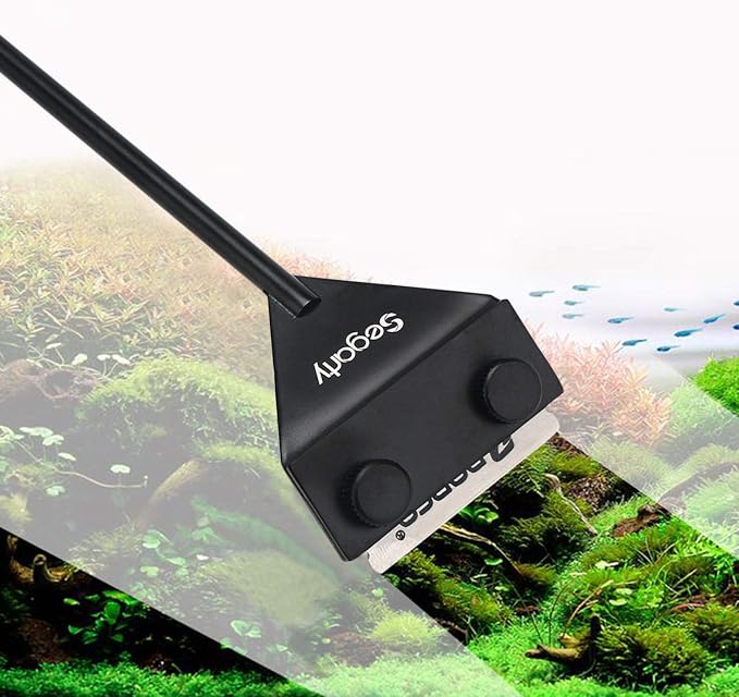 Segarty Aquarium Algae Scraper, 26.5" Stainless Steel Cleaner - Image 2