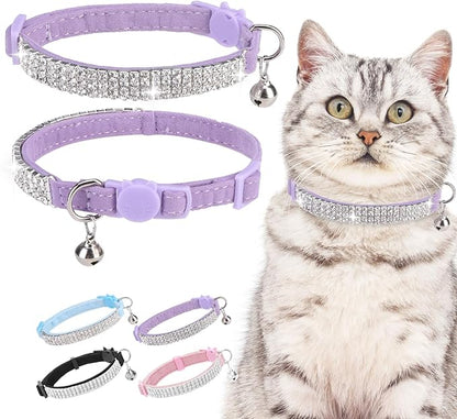 EXPAWLORER Soft Velvet Safe Cat Collars by EXPAWLORER