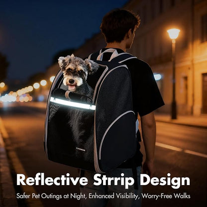 Pet Backpack Carrier, Large Cat Carrier Backpack Up to 20 Lbs - Image 9