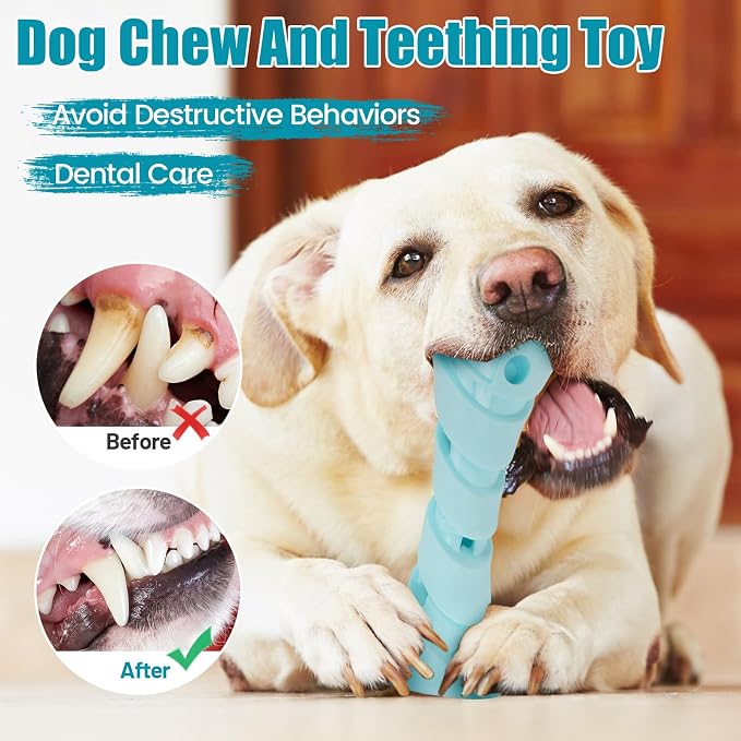 Interactive Dog Puzzle Toy for Boredom, Rubber Chew Toy Teething Toy to Keep - Image 7