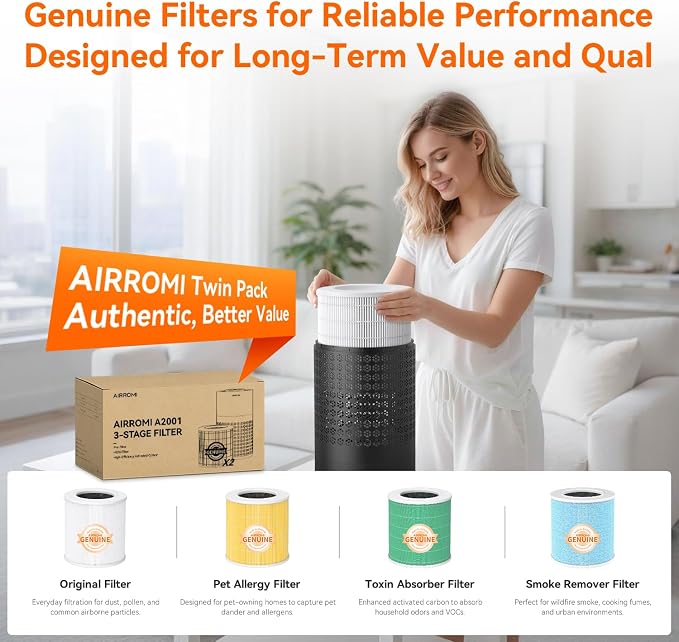 AIRROMI Air Purifier for Bedroom - Image 9