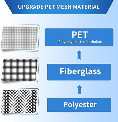 Upgraded PET Mesh Magnetic Screen Door Stronger Than Fiberglass and Polyester - Image 3