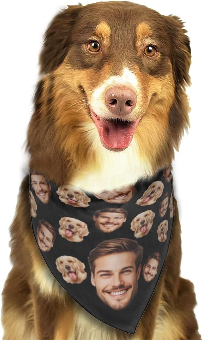 Custom Dog Bandana for Cat Dog Pet Add Your Design Personalized Neckwear - Image 3