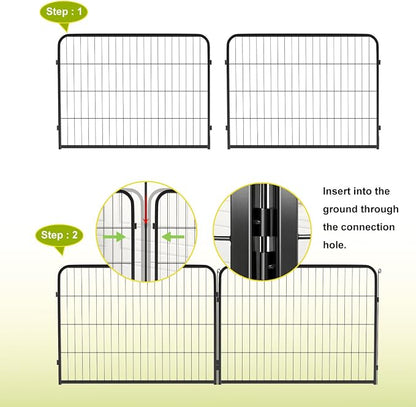 BestPet Dog Playpen 24 Inch 16 Panels Heavy Duty Metal Pet Exercise Pen Indoor - Image 5
