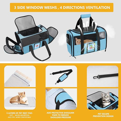 Cat Carrier Dog Carriers Airline Approved - Image 5