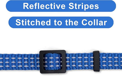 Pawtitas Reflective Blue Cat Collar - Image 4