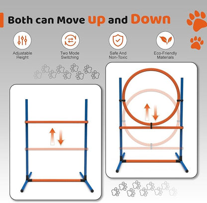 15 Piece Pets Agility Training Equipment, Obstacle Course Kit - Image 4