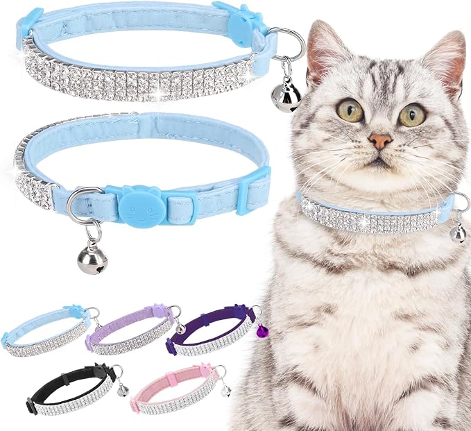 EXPAWLORER Soft Velvet Safe Cat Collars by EXPAWLORER
