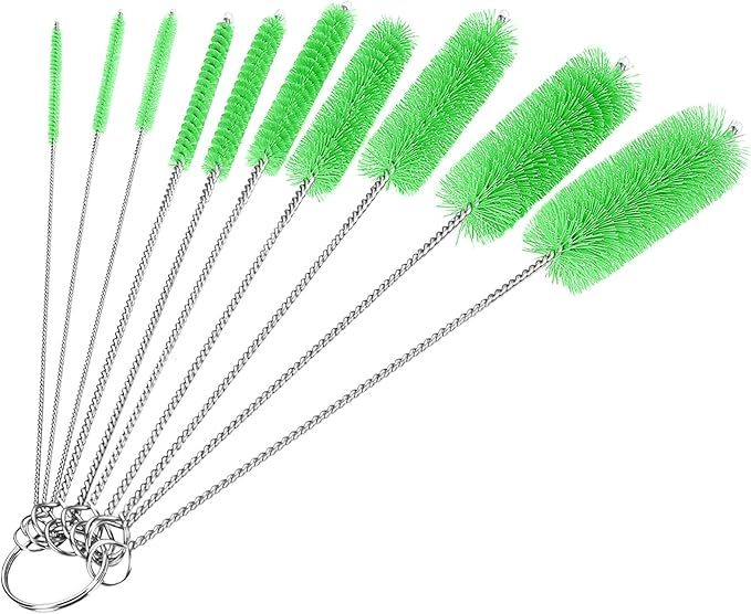 CiaraQ Bottle Cleaning Brushes, 8 Inch Nylon Tube Brush Set, Cleaner by CiaraQ