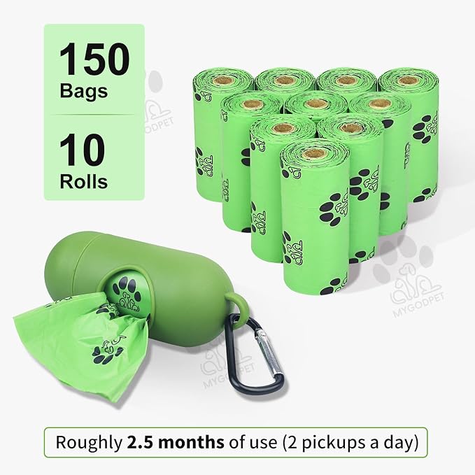 Dog Poop Bags Rolls with Dispenser 150 Count Biodegradable Poop Bags - Image 7